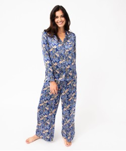 Pyjama en satin femme : chemise et pantalon